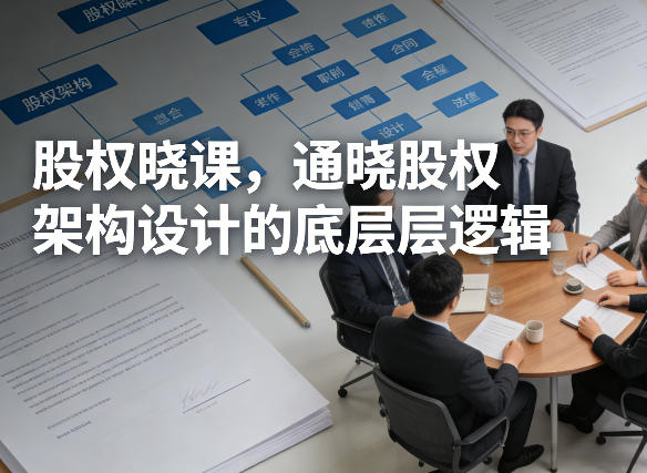 股权晓课，通晓股权架构设计的底层逻辑|小鸡网赚博客