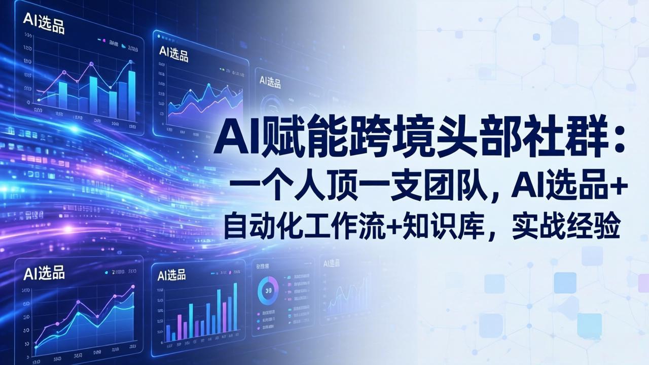 AI赋能跨境头部社群：一个人顶一支团队，AI选品+自动化工作流+知识库，实战经验-更新3月|小鸡网赚博客