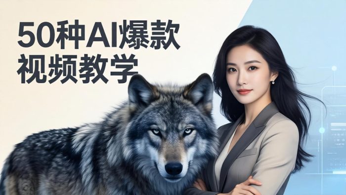 50种AI爆款视频教学：影视级古诗词+治愈萌宠+山海经蛟龙，高阶宝典商业落地|小鸡网赚博客
