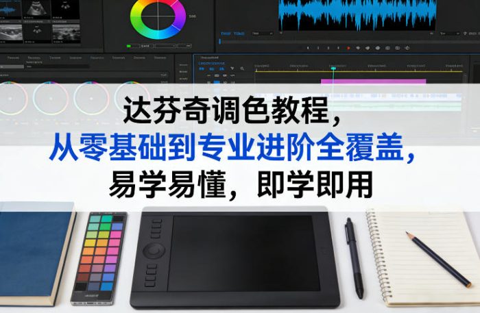 达芬奇调色教程,从零基础到专业进阶全覆盖,易学易懂,即学即用|小鸡网赚博客