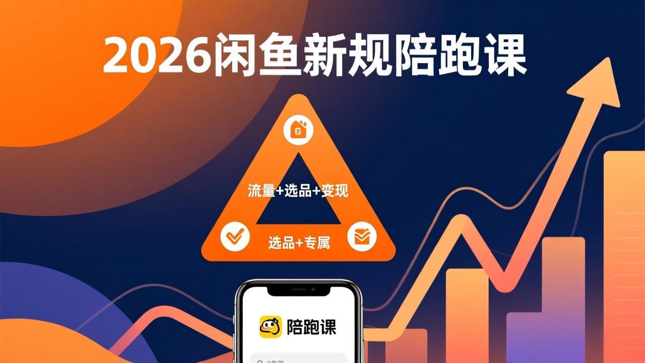 2026闲鱼高阶陪跑课全新上线，带你吃透新规玩转选品流量，从零搭建稳定变现盈利体系|小鸡网赚博客