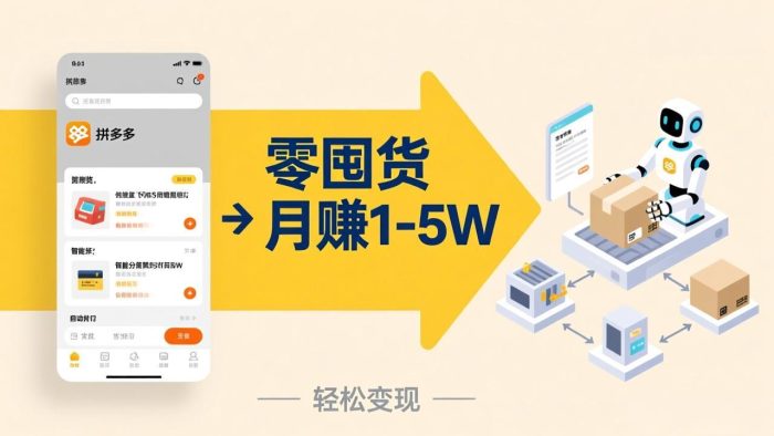 不用囤货不用跑单！拼多多虚拟玩法，机器人管理发货和客服，帮你月赚 1-5W|小鸡网赚博客