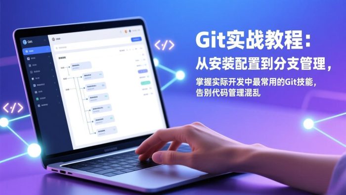 Git实战教程：从安装配置到分支管理，掌握实际开发中最常用的Git技能，告别代码管理混乱|小鸡网赚博客