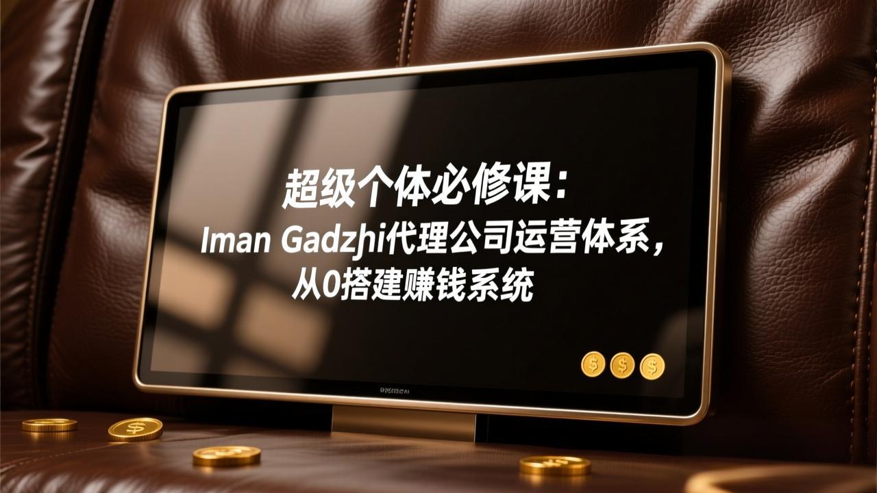 超级个体必修课：Iman Gadzhi代理公司运营体系，从0搭建赚钱系统|小鸡网赚博客