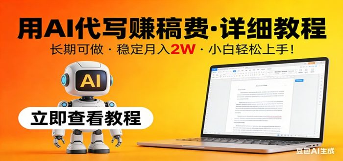 用AI代写赚稿费，详细教程，长期可做，稳定月入2W，小白轻松上手！|小鸡网赚博客
