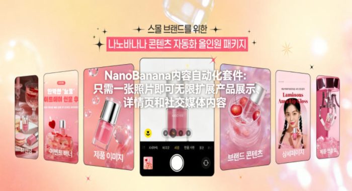NanoBanana内容自动化套件：只需一张照片即可无限扩展产品展示、详情页和社交媒体内容！|小鸡网赚博客