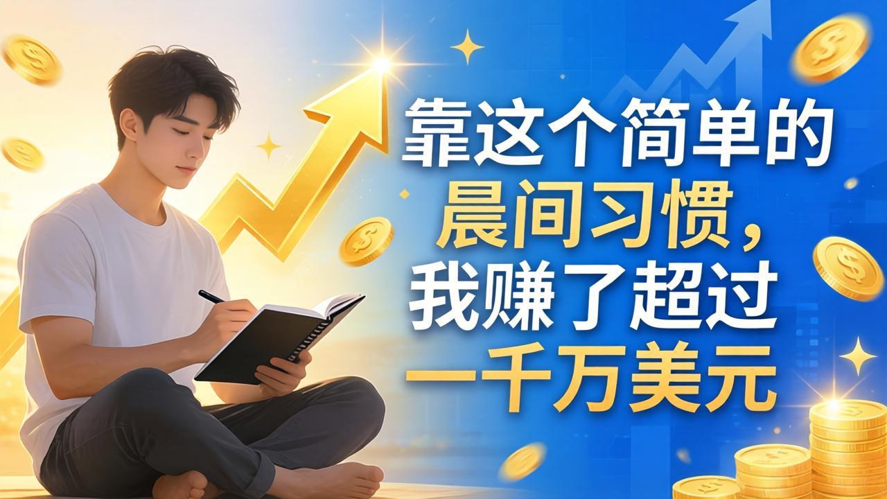 付费文章：靠这个简单的晨间习惯，我赚了超过一千万美元|小鸡网赚博客