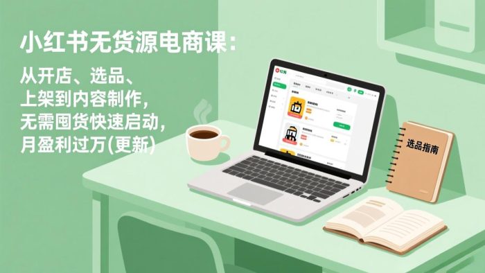 小红书无货源电商课(4月20更新|小鸡网赚博客