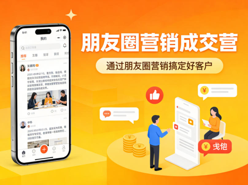 朋友圈营销成交营，通过朋友圈营销来搞定好客户|小鸡网赚博客