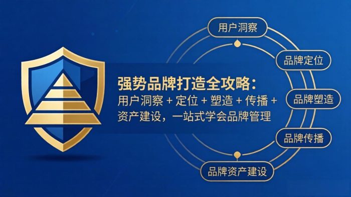 强势品牌打造全攻略:用户洞察 + 定位 + 塑造 + 传播 + 资产建设,一站式学会品牌管理|小鸡网赚博客