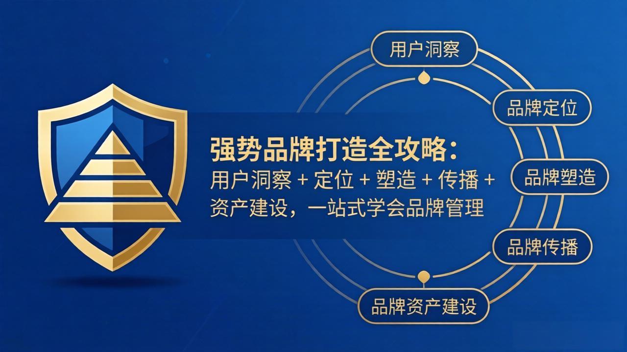 强势品牌打造全攻略:用户洞察 + 定位 + 塑造 + 传播 + 资产建设,一站式学会品牌管理