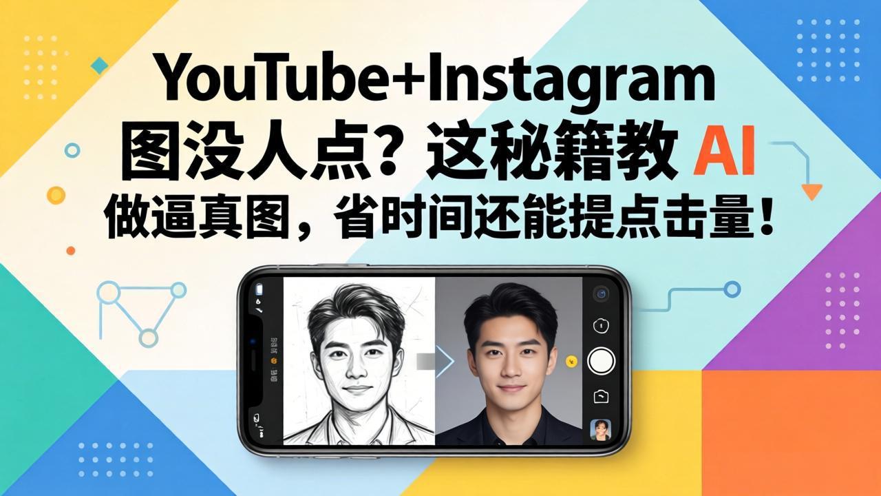 YouTube+Instagram图没人点？这秘籍教 AI 做逼真图，省时间还能提点击量|小鸡网赚博客