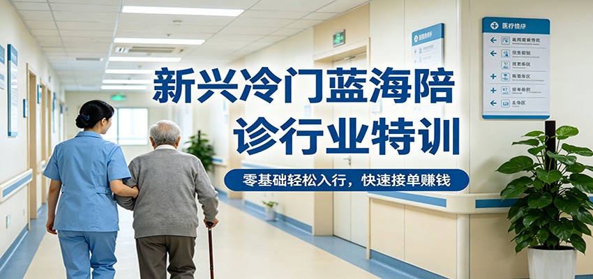 新兴冷门蓝海陪诊行业特训，零基础轻松入行，快速接单赚钱|小鸡网赚博客