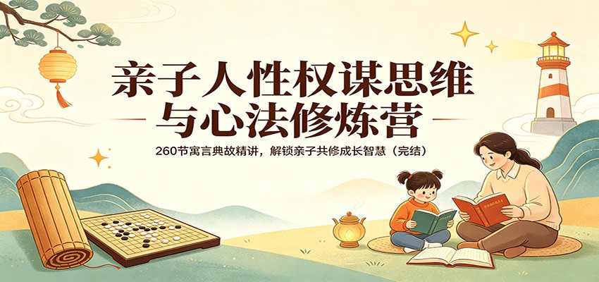 亲子人性权谋思维与心法修炼营：260节寓言典故精讲，解锁亲子共修成长智慧(完结)|小鸡网赚博客