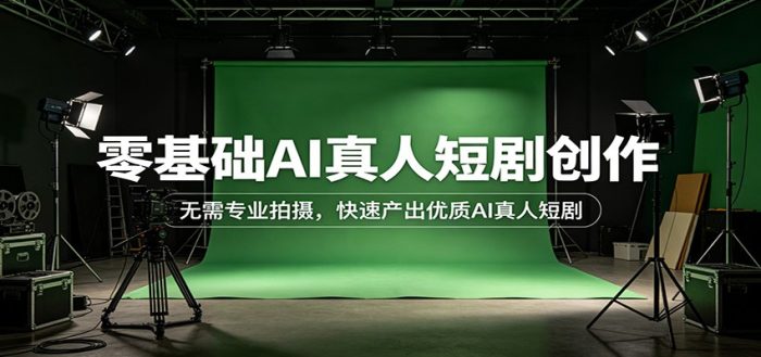 零基础AI真人短剧创作：无需专业拍摄，快速产出优质AI真人短剧|小鸡网赚博客