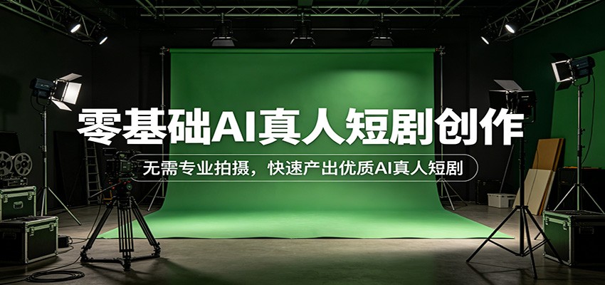 零基础AI真人短剧创作：无需专业拍摄，快速产出优质AI真人短剧|小鸡网赚博客