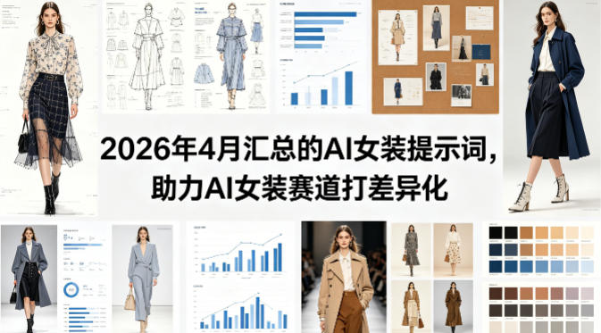 2026年4月汇总的AI女装提示词，助力AI女装赛道打差异化|小鸡网赚博客