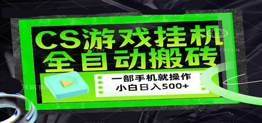 CSGO游戏挂机捡漏搬砖，超稳定的项目，带领1000+小白实现日入500+|小鸡网赚博客