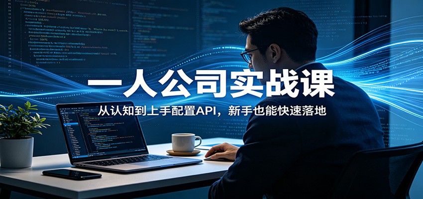 一人公司实战课：从认知到上手配置API，新手也能快速落地|小鸡网赚博客