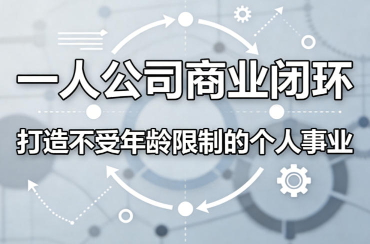 一人公司商业闭环，打造一份不受年龄限制的个人事业|小鸡网赚博客