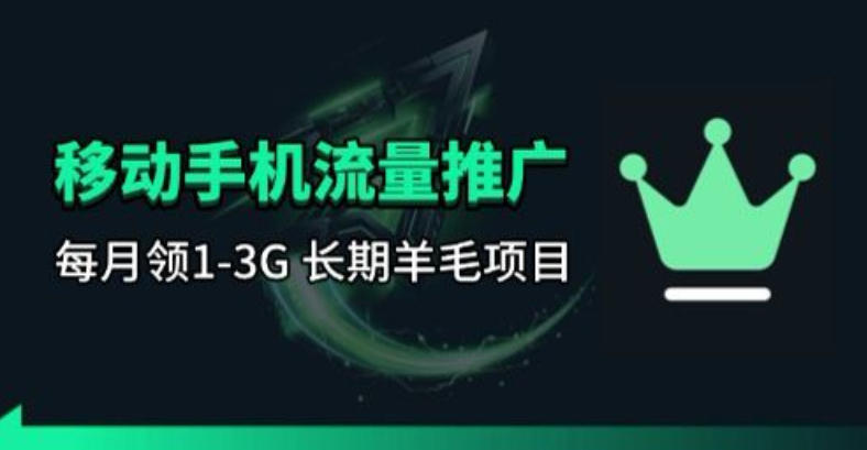 手机流量领取推广_每月一轮，刚需类的长期项目|小鸡网赚博客