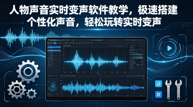 人物声音实时变声软件教学，极速搭建个性化声音，轻松玩转实时变声|小鸡网赚博客