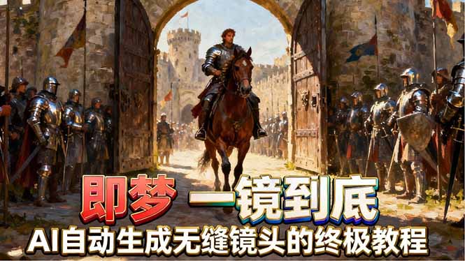 即梦AI一镜到底终极教程，智能补帧+运镜技巧，AI自动生成无缝丝滑长镜头高效出片|小鸡网赚博客