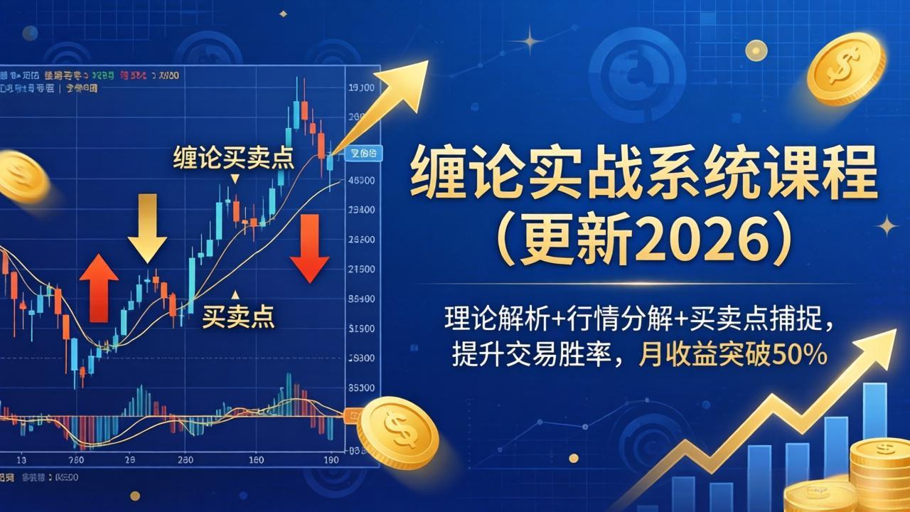 缠论实战系统课程(更新26年4月|小鸡网赚博客