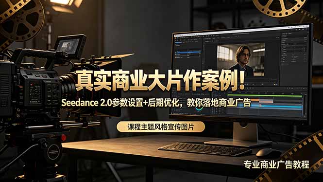真实商业大片作案例！Seedance 2.0参数设置+后期优化，教你落地商业广告|小鸡网赚博客