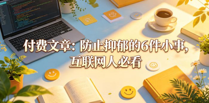 付费文章：防止抑郁的6件小事，互联网人必看！|小鸡网赚博客