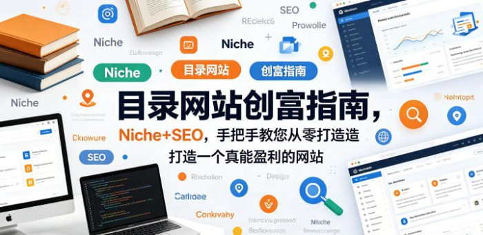 目录网站创富指南,Niche+SEO,手把手教您从零打造打造一个真能盈利的网站【原创双语字幕】|小鸡网赚博客