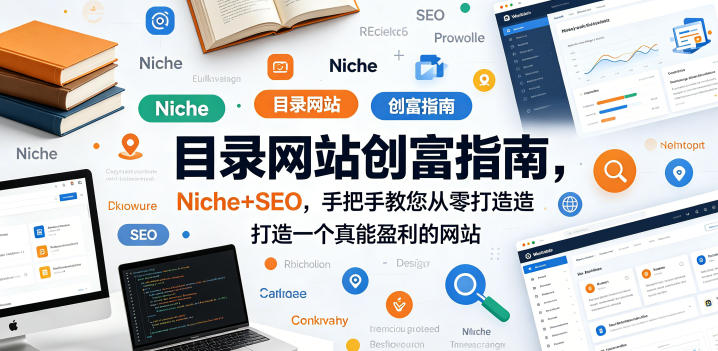目录网站创富指南，Niche+SEO，手把手教您从零打造打造一个真能盈利的网站【原创双语字幕】|小鸡网赚博客