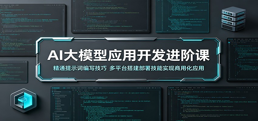 AI大模型应用开发进阶课：精通提示词编写技巧，多平台搭建部署技能实现商用化应用|小鸡网赚博客