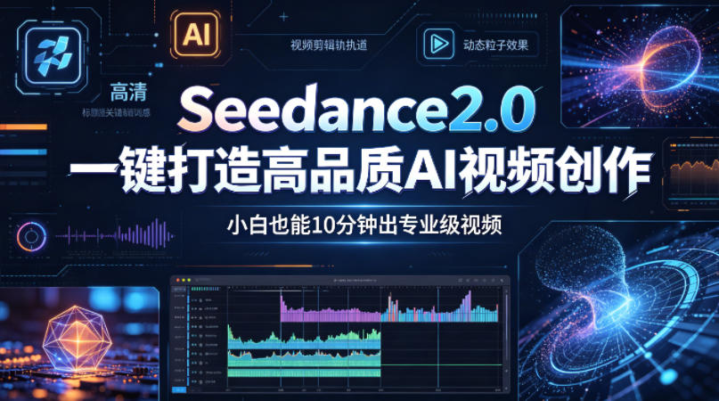 Seedance2.0一键打造高品质AI视频创作，小白也能10分钟出专业级视频|小鸡网赚博客