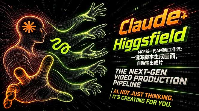 Claude+Higgsfield MCP新一代AI视频工作流：一键写脚本生成画面，自动输出成片|小鸡网赚博客