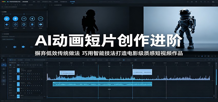 AI动画短片创作进阶：摒弃低效传统做法，巧用智能技法打造电影级质感短视频作品|小鸡网赚博客