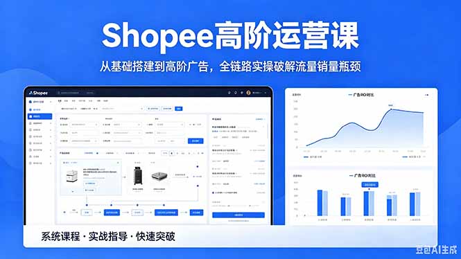 Shopee高阶运营课-2026年5月更新，从基础搭建到高阶广告，全链路实操破解流量销量瓶颈|小鸡网赚博客