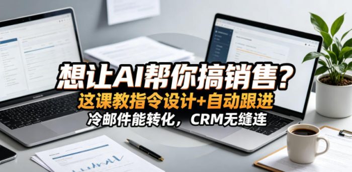 想让AI帮你搞销售?这课教指令设计+自动跟进,冷邮件能转化,CRM无缝连!【原创双语字幕】|小鸡网赚博客