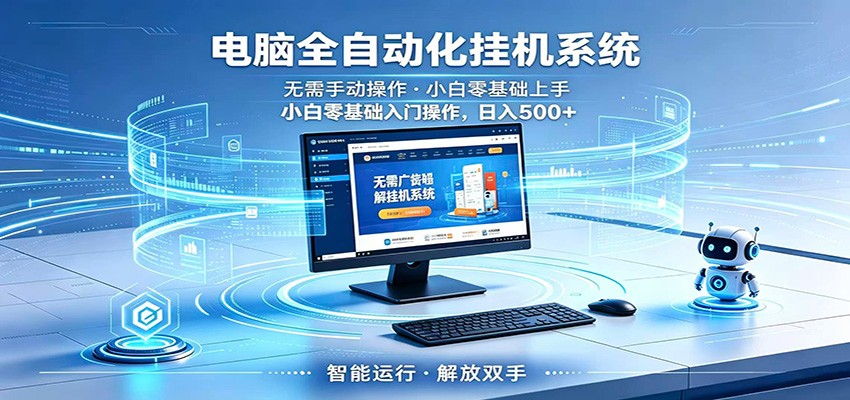 智能广告挂机无需值守，小白上手轻松实现每日增收|小鸡网赚博客