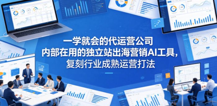 一学就会的代运营公司内部在用的独立站出海营销AI工具,复刻行业成熟运营打法|小鸡网赚博客