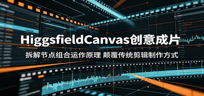 HiggsfieldCanvas创意成片:拆解节点组合运作原理,颠覆传统剪辑制作方式|小鸡网赚博客