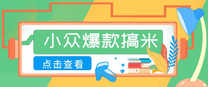 适合普通人的小众爆款搞米赛道，制作极其简单，月收益5000+|小鸡网赚博客