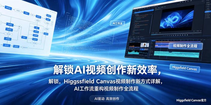 解锁AI视频创作新效率,Higgsfield Canvas视频制作新方式详解,AI工作流重构视频制作全流程|小鸡网赚博客