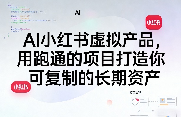 AI小红书虚拟产品，用跑通的项目打造你可复制的长期资产(更新)|小鸡网赚博客