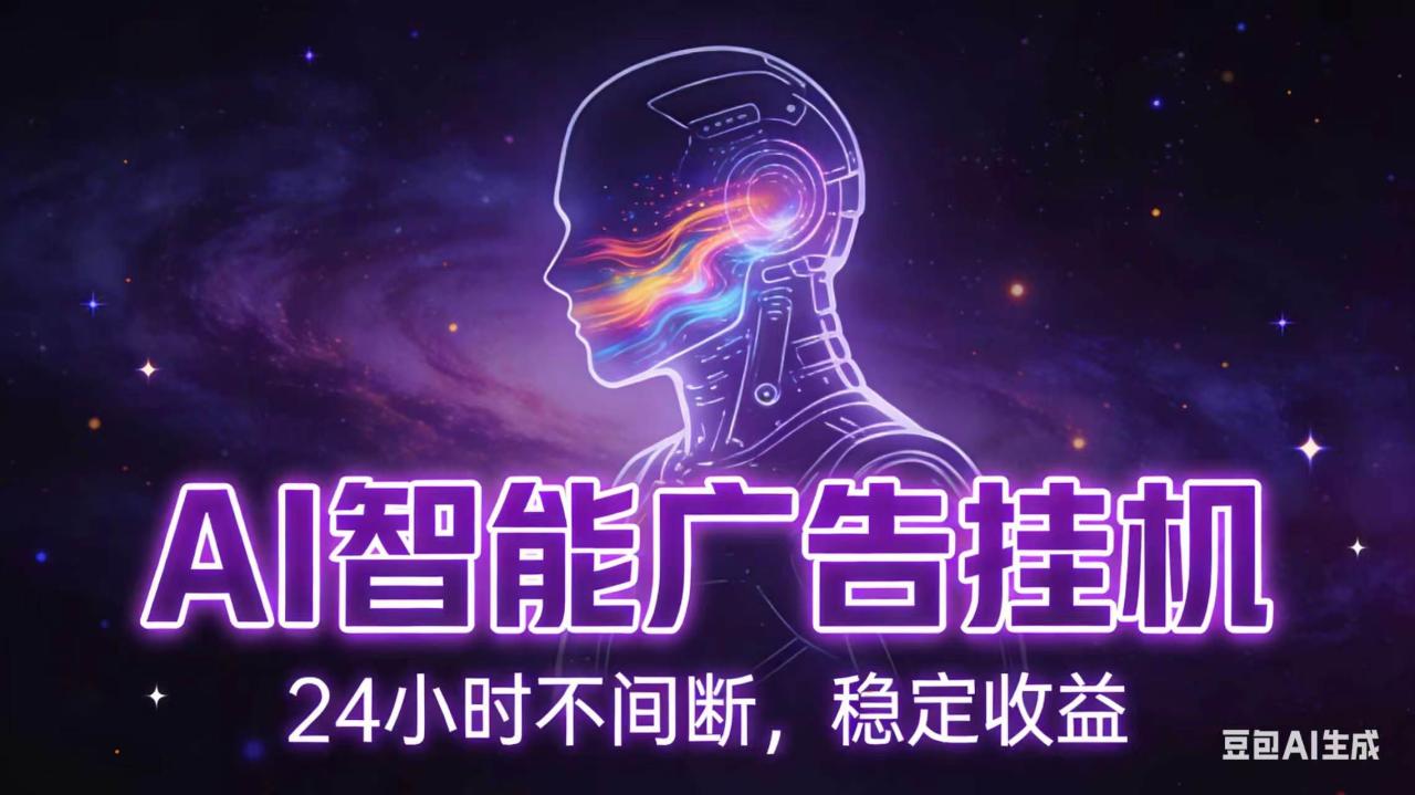 AI智能广告全自动挂机，全自动化运行，适合小白，宝妈，有主业人群，全程扶持搭健一套流程|小鸡网赚博客