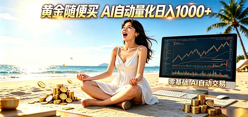 黄金随便买？AI自动外汇量化交易 在家当皇帝 日入1000+|小鸡网赚博客