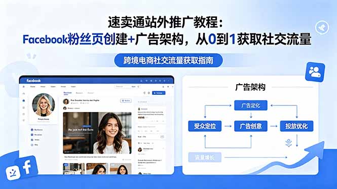 速卖通站外推广教程：Facebook粉丝页创建+广告架构，从0到1获取社交流量|小鸡网赚博客