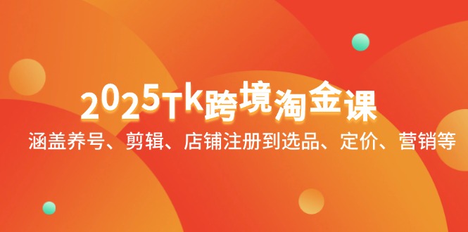 （14638期）2025Tk跨境淘金课：涵盖养号、剪辑、店铺注册到选品、定价、营销等|小鸡网赚博客