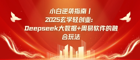 小白逆袭指南，2025玄学轻创业：Deepseek大数据+周易算法的融合玩法|小鸡网赚博客