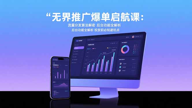 （15567期）无界推广爆单启航课：流量分发算法解密 后台功能全解析 投放前必知避坑点|小鸡网赚博客